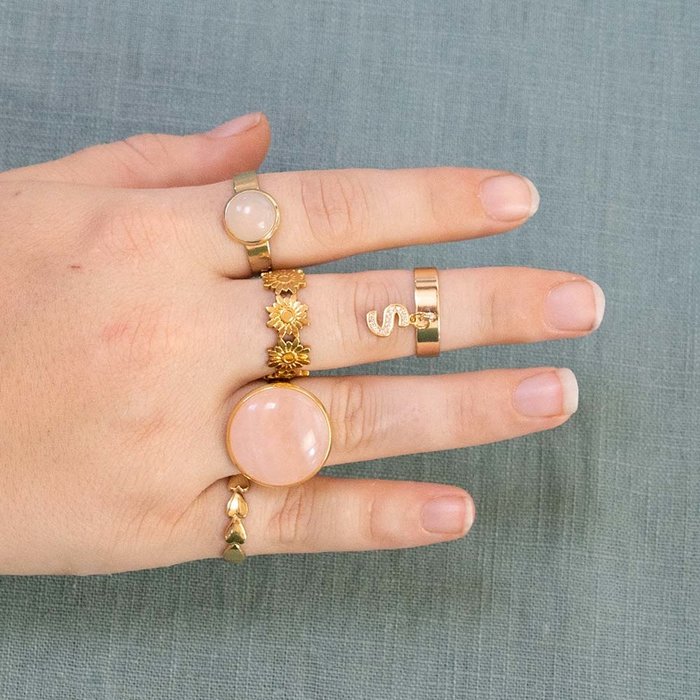 Natural Rozenkwarts Edelsteen Cabochon 20mm