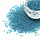 7 gram Rocailles 2mm Frosted Aqua Blauw