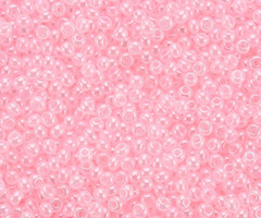 7 gram Seed Beads 2mm Baby Pink Shine