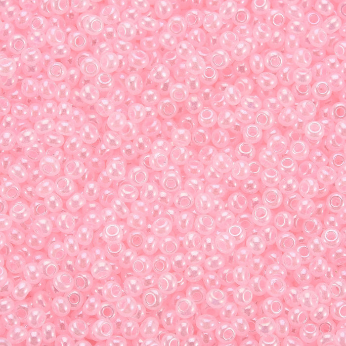 7 gram Rocailles 2mm Baby Roze Shine