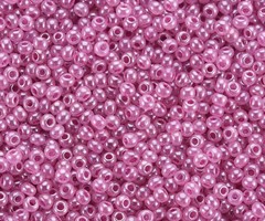 7 gram Seed Beads 2mm Vintage Pink Shine