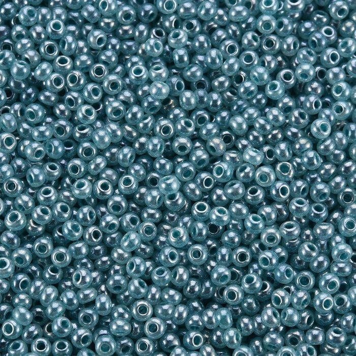 7 gram Seed Beads 2mm Sea Green Shine