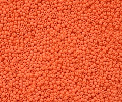 7 gram Seed Beads 2mm Dark Orange