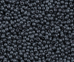 7 gram Seed Beads 2mm Dark Grey