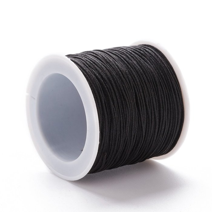 5 meter Macramedraad 0.8mm Zwart