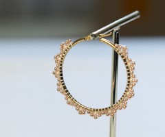 Hoop oorbellen met Rocailles