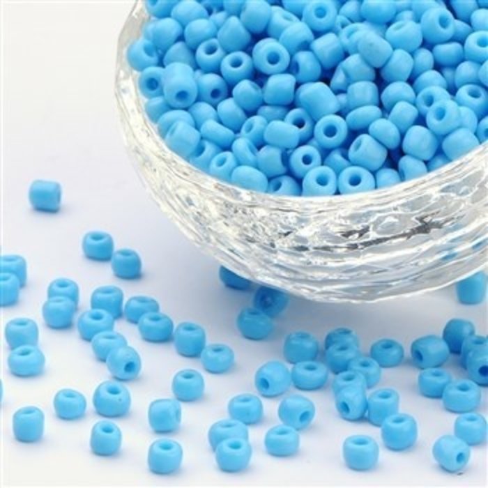 10106* Seed Beads Light Blue 4mm, 20 gram