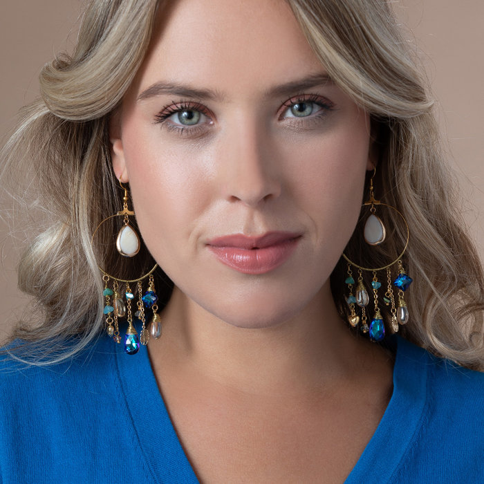 How to make Bohemian Dangle hoop earrings Inspi476