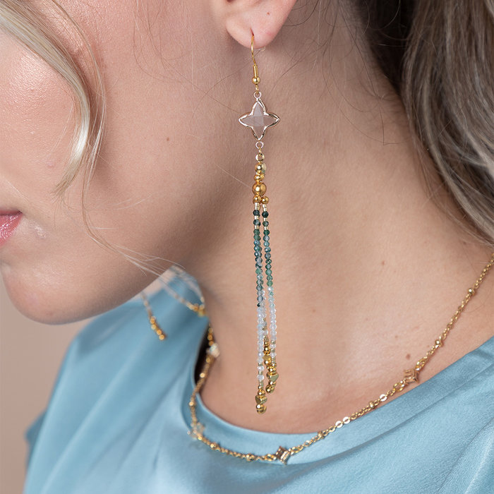 Crystal Glass Tussenzetsel Kruis Clear 21x14x3mm