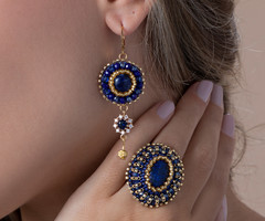 Beaded Embroidery Jewellery set