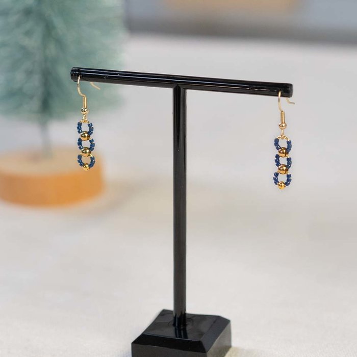 Inspiratiesetje feestdagen  donkerblauw en goud Inspi502