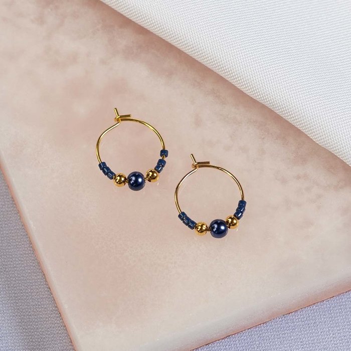 Miyuki Delica's 11/0 Duracoat Opaque Dyed Navy, 5 gram