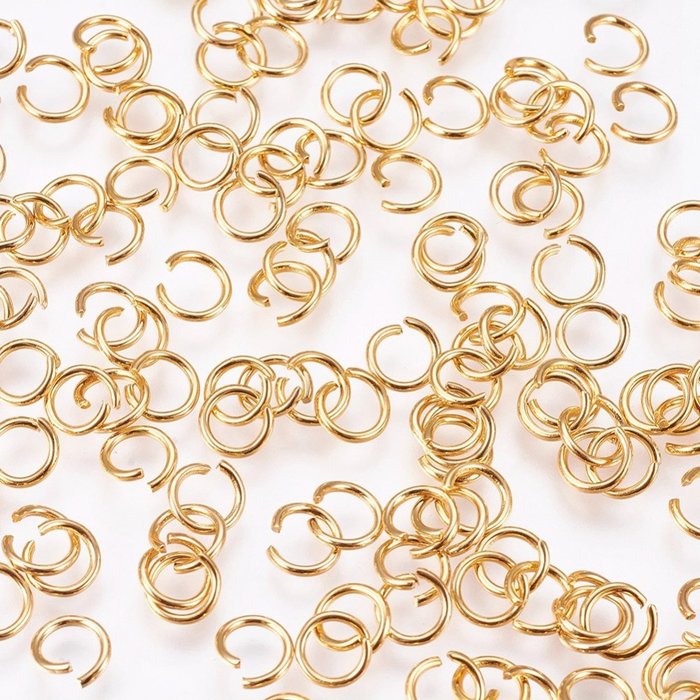 60 pieces Stainless Steel Jumprings 24K - A23