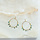 Small hoop earrings with Moss agate Inspi505