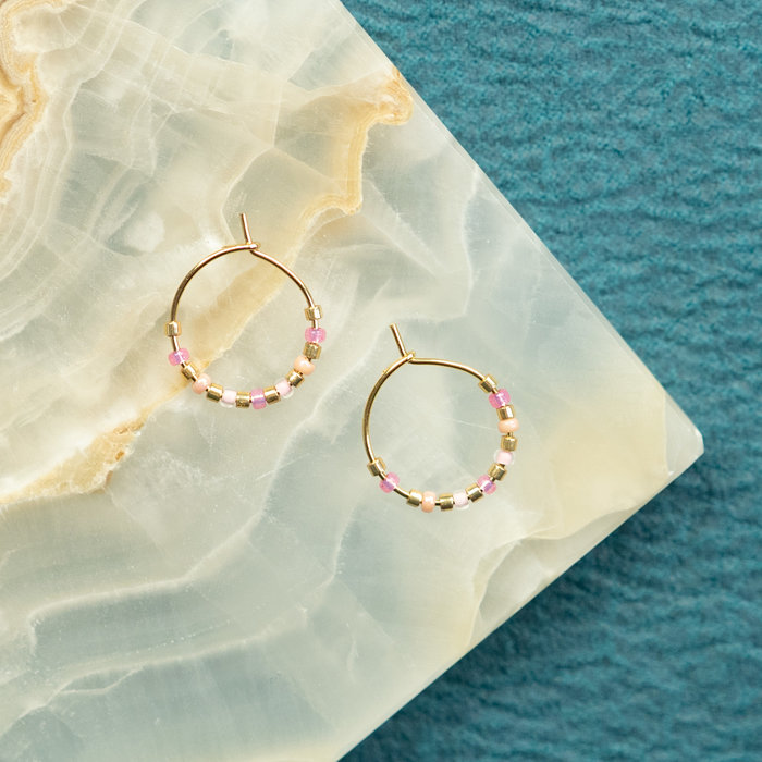 4 stuks Stainless Steel Hoop Oorbel Gold Plated 15mm - A22