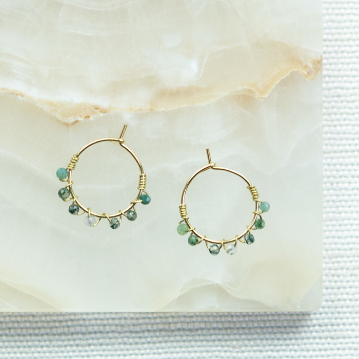 4 stuks Stainless Steel Hoop Oorbel Gold Plated 15mm - A22