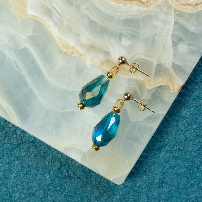 Earrings with drop bead Inspi516