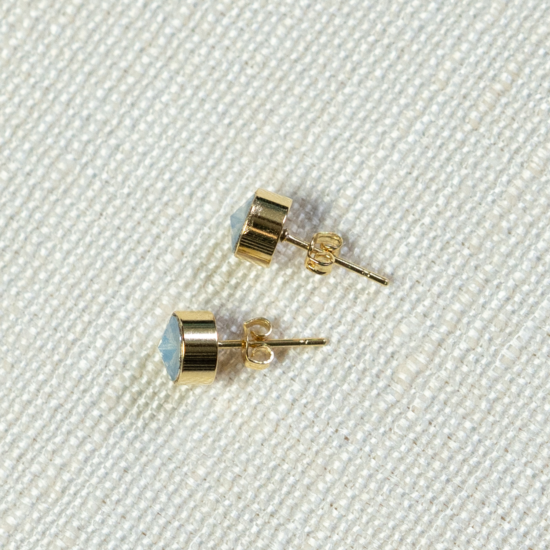 Stainless Steel Oorbel Achterkantjes Goud 4x3mm Beads & Basics