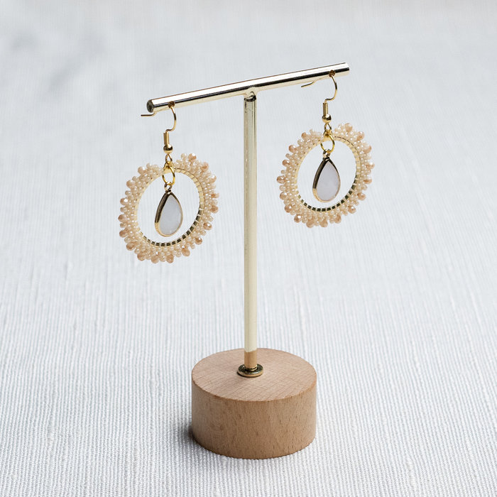 Brick Stitch hoop Oorbellen Inspi522