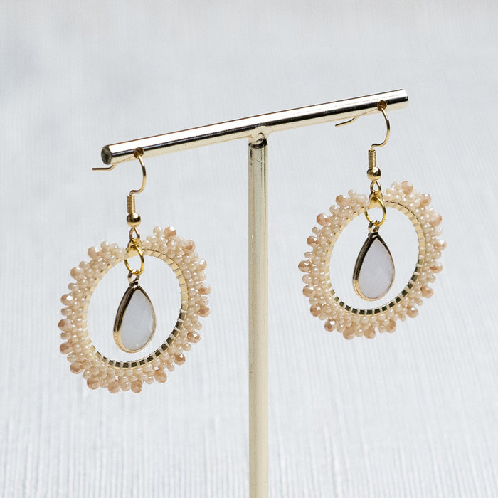 165* Electroplate Faceted Glass Beads Light Salmon Shine 3x2mm, strand 180 Pieces