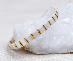 Armband weven met Miyuki Tila en Delica kralen