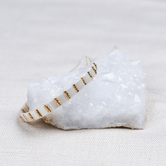 Armband weven met Miyuki Tila en Delica kralen Inspi527