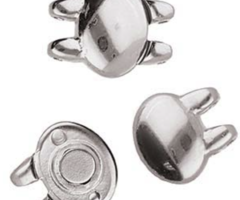 Cymbal Superduo Magneetsluiting 10x13mm Antiek Zilver Plated voor Beadwork