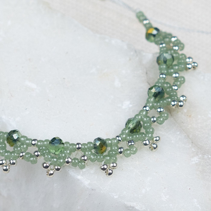 Miyuki Rocailles 11/0 - Ceylon Translucent Sage, 5 gram