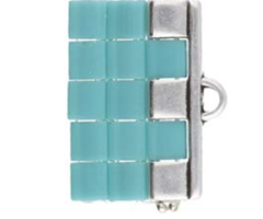 Cymbal Tila Bead Ending 10x26mm Antiek Zilver Plated voor Beadwork, 2 stuks