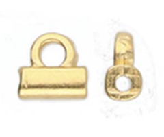 Cymbal Tila Bead Ending 5x5mm24k Gold Plated for Beadwork