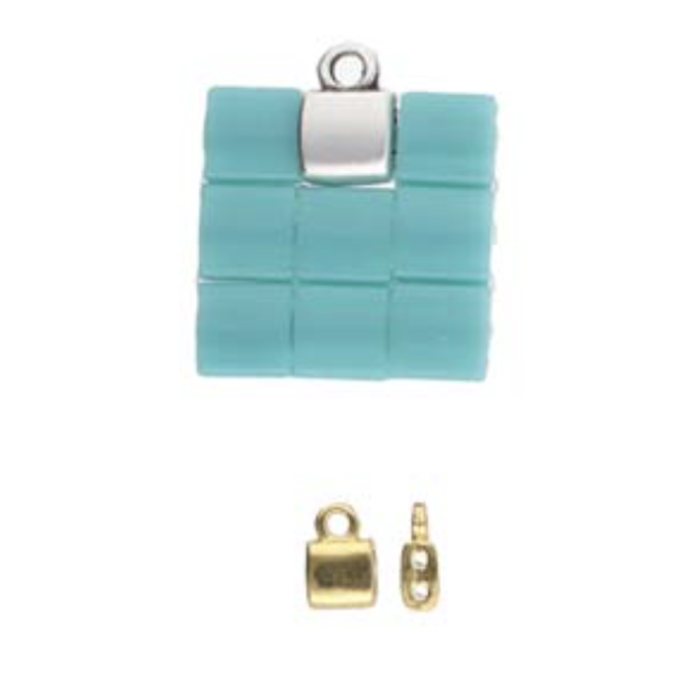 Cymbal Tila Bead Ending 5x8mm 24k Gold Plated for Beadwork