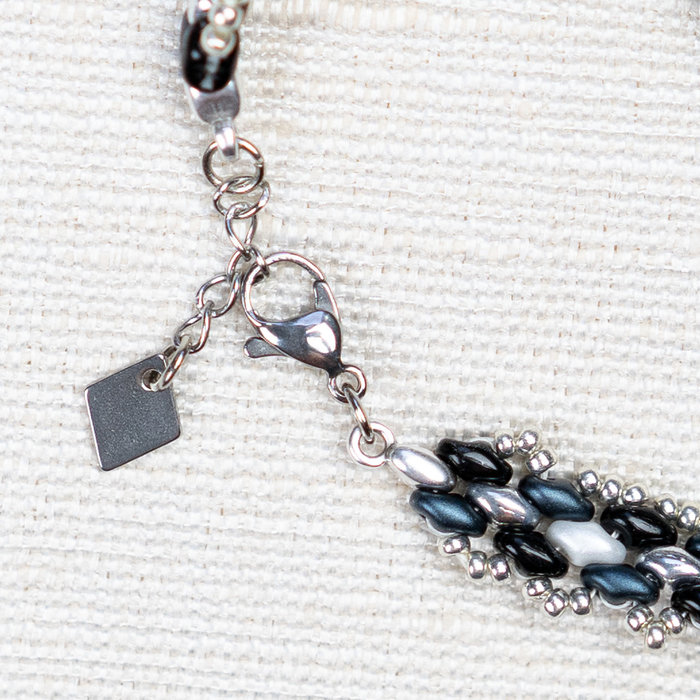 Bracelet with Super duo beads and Seed beads Inspi533