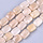 Natural Pink Aventurine Gemstone Beads 17.5~18.5x13~14x6~7mm, strand 18 pieces