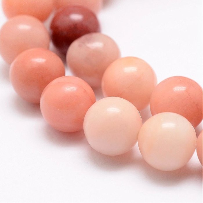 Natural Roze Aventurijn Edelsteen Kralen 6mm, streng 55 stuks