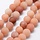 Natural Pink Aventurine Frosted Gemstone Beads 6mm, strand 55 pieces