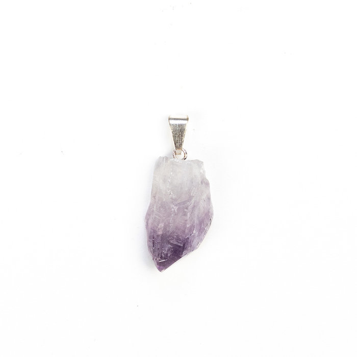Rough Amethyst Gemstone Charm 20~28x12~16x10~16mm