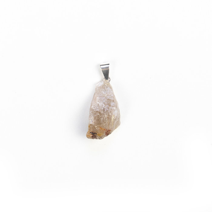 Rough Rutilated Quartz Gemstone Charm 20~30x12~20x22~30mm