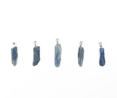 Gemstone Charm Rough Kyanite 30~45x8~12x3~5mm