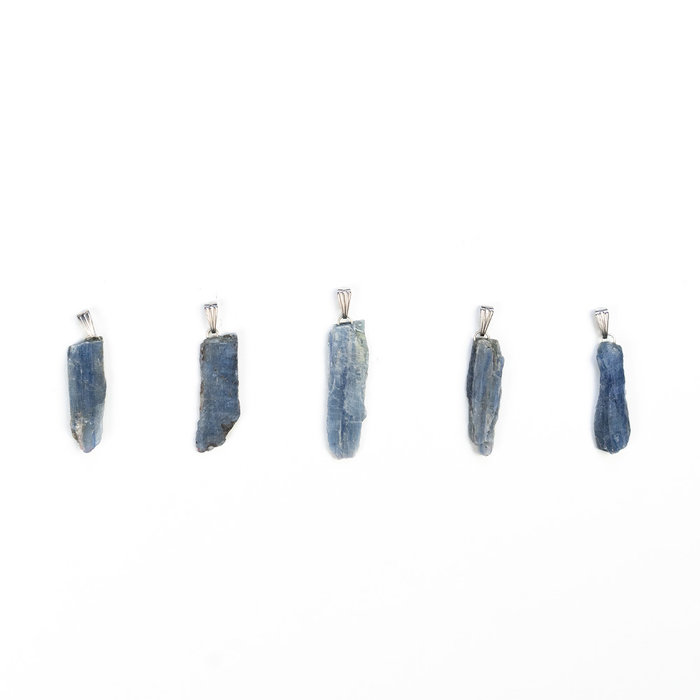 Gemstone Charm Rough Kyanite 30~45x8~12x3~5mm