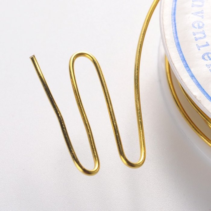 Nickel Free Copperwire Gold Plated 1mm for Wire Jewelry, 2.5m