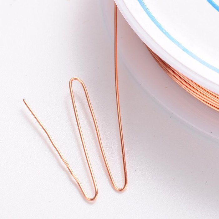 Nickel Free Copper Wire Copper 0.4mm for Wire Jewelry, 15m