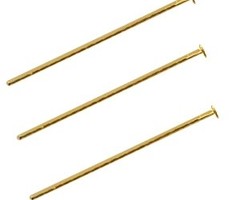 30 stuks Nietstiften Gold Plated 50mm