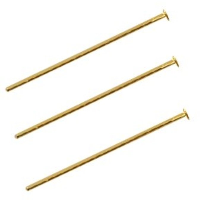 Nietstiften Gold Plated 50mm, 30 stuks