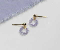 Minimalistische Lavendel Shine Oorbellen