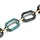 Colored Chain Large Links 22x15x3mm Turquoise Golden, 1 meter