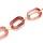 Colored Chain Large Links 22x15x3mm Coral Golden, 1 meter