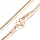 Stainless Steel 0.9mm Snakechain Necklace Gold Plated, 45cm
