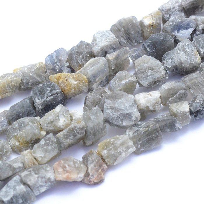 Natural Labradorite Rough Gemstone Nugget Beads 6~12x6~10x5~8mm, strand 40 pieces