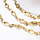 1 meter Stainless Steel Chain Golden with Rhombus 13x4mm - A68