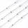 Stainless Steel 2mm Chain with Tube Beads Silver, 1 meter